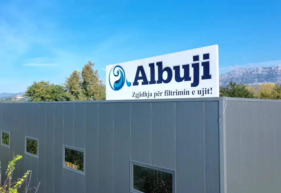 ALBUJI Fabrika - Sisteme filtrimi uji në Shqipëri